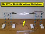 DIY 15V to 200.000 V Cockroft-Walton voltage multiplier