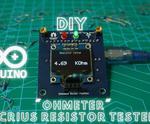 DIY Arduno Ohmeter 0 96 OLED Display Indication LEDs Custom PCB